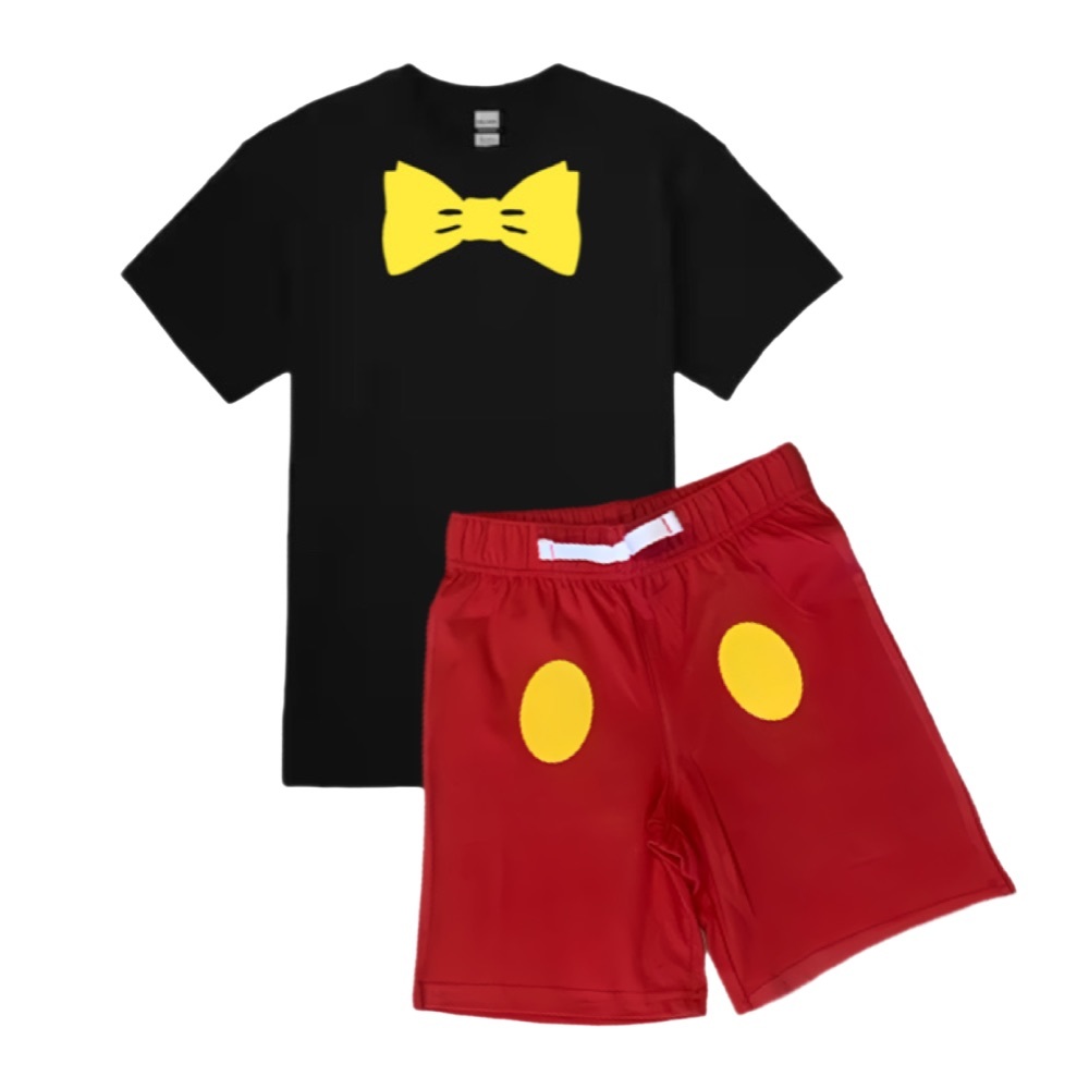 Mickey Mouse Inspired Outfit,Mickey Mouse Costume,Mickey Mouse Shirt and Shorts